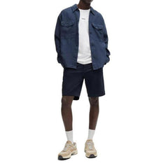 Bermuda Hugo Boss Azul Algodão