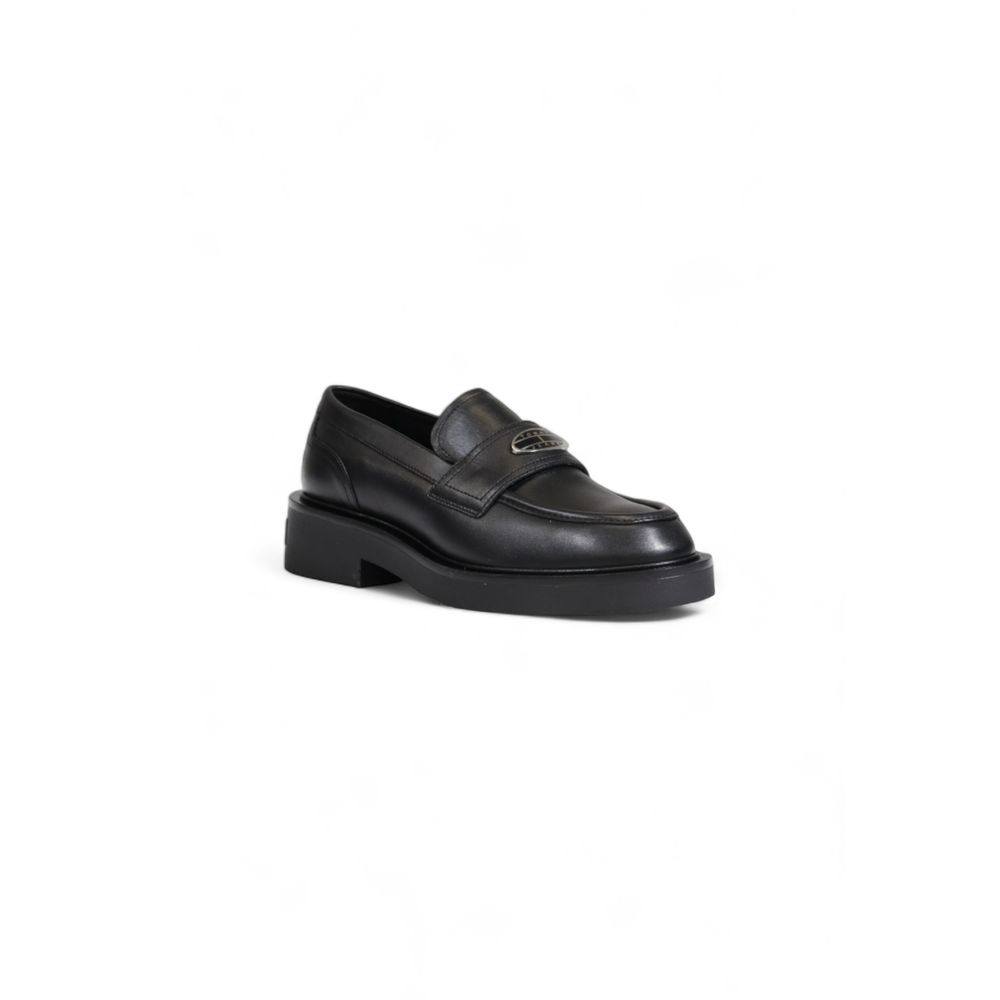 Sapato baixo de couro preto Tommy Hilfiger