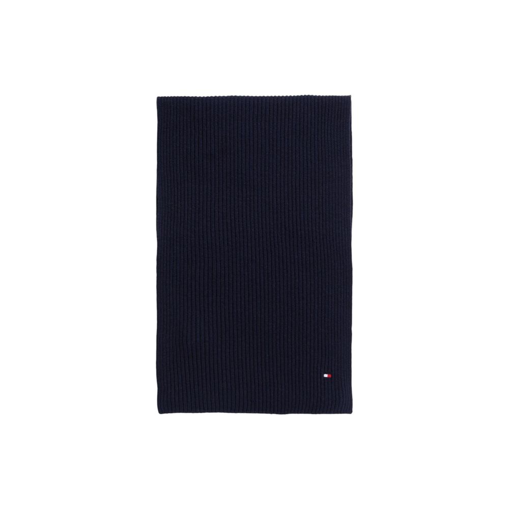 Cachecol de algodão azul Tommy Hilfiger