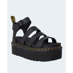 Sapato baixo de couro preto Dr. Martens