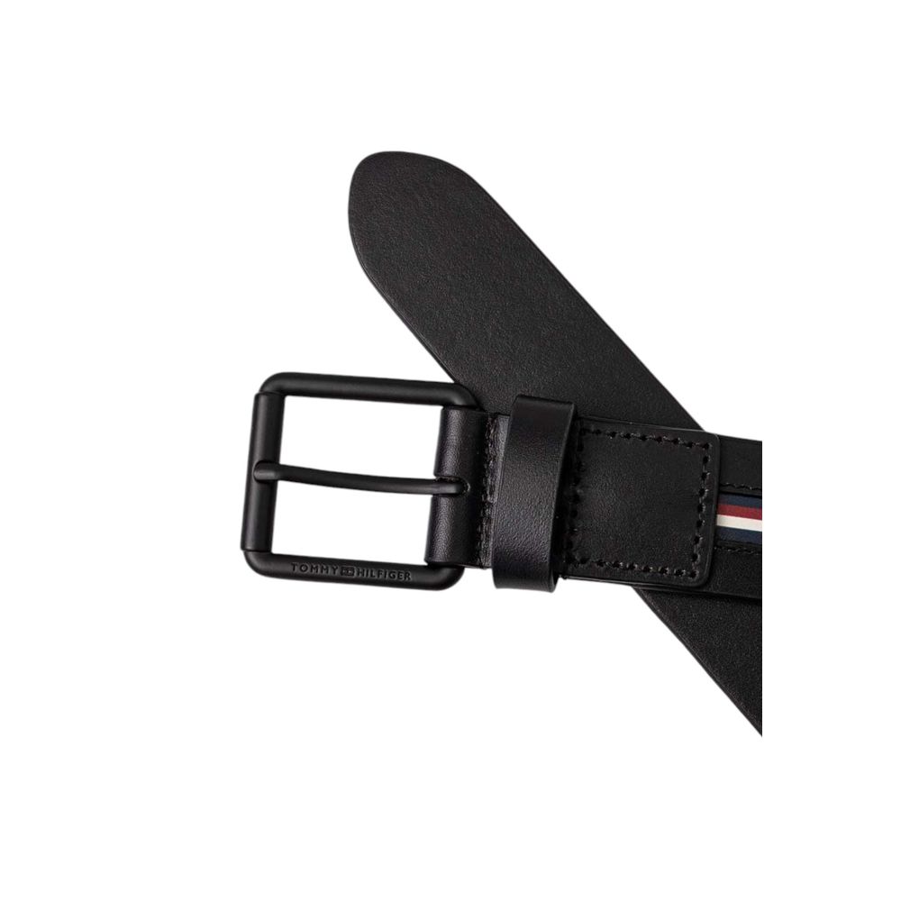 Cinto de couro preto Tommy Hilfiger
