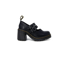 Sandália de couro preta Dr. Martens