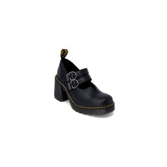 Sandália de couro preta Dr. Martens