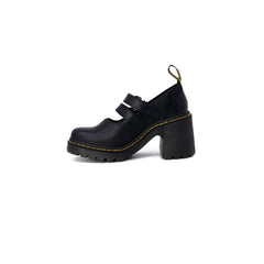 Sandália de couro preta Dr. Martens