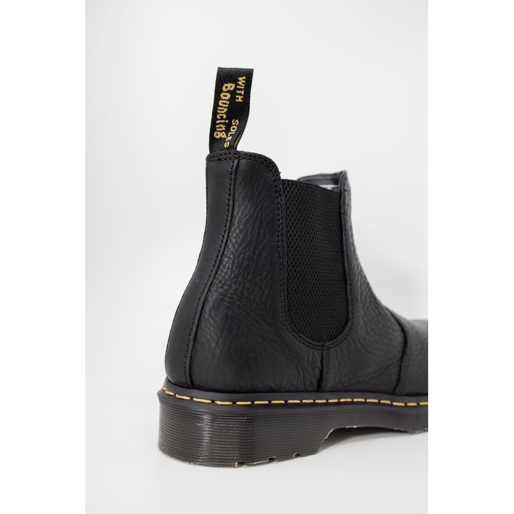 Bota de couro preta Dr. Martens