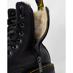 Bota de couro preta Dr. Martens