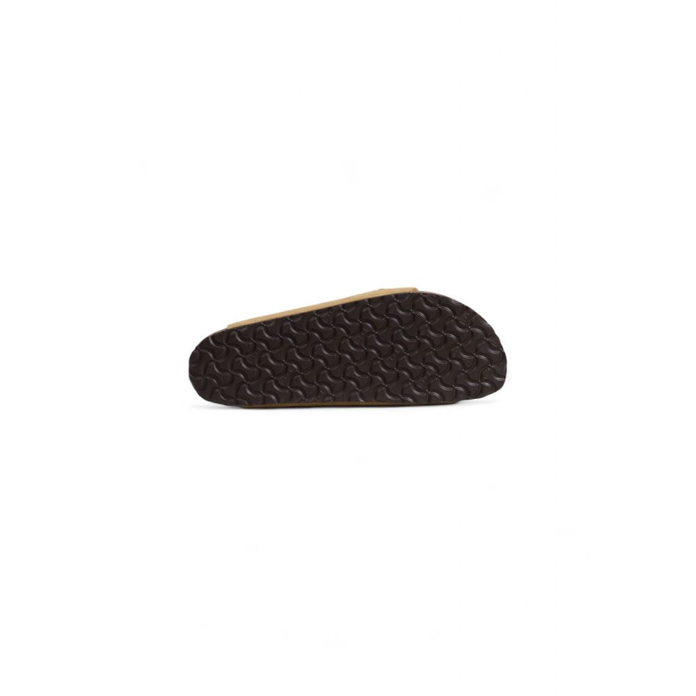 Sandália Birkenstock Bege Camurça Couro