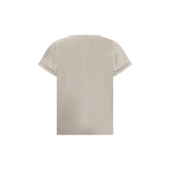 Camiseta Brunello Cucinelli de caxemira com glitter