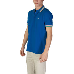 Camisa polo de algodão azul Hugo Boss