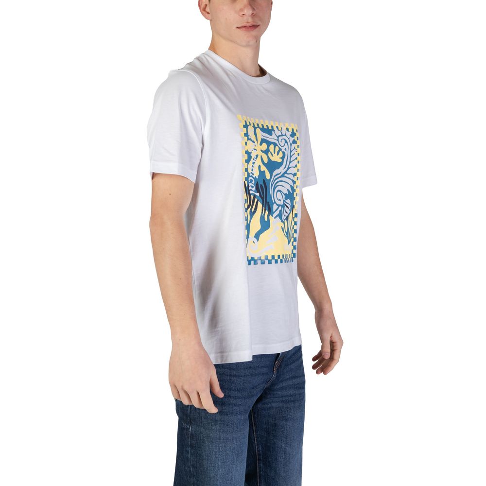 Camiseta Hugo Boss de algodão branca