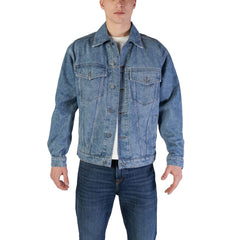Jaqueta Hugo Boss de algodão azul claro