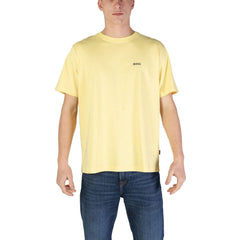 Camiseta Hugo Boss Amarela Algodão