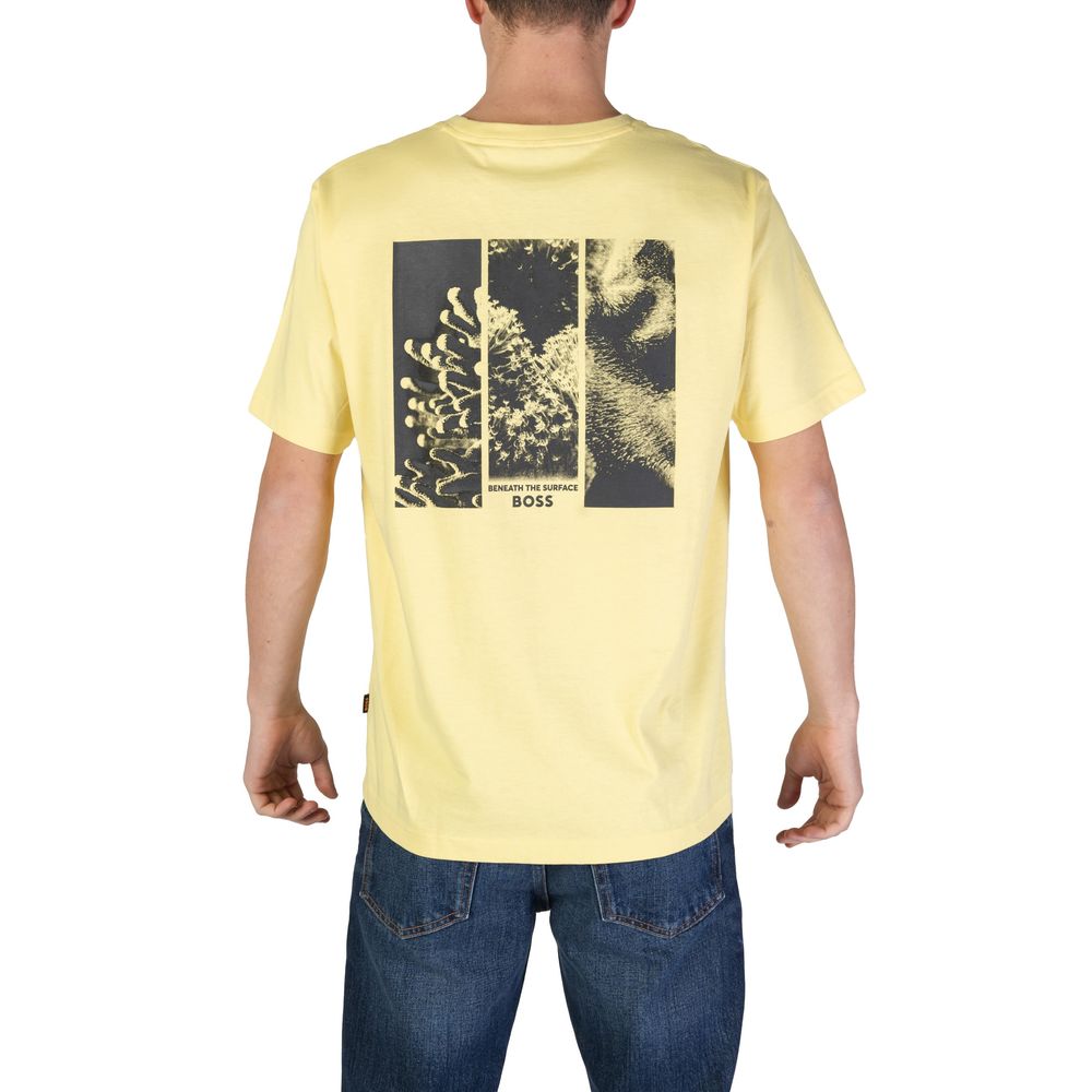 Camiseta Hugo Boss Amarela Algodão