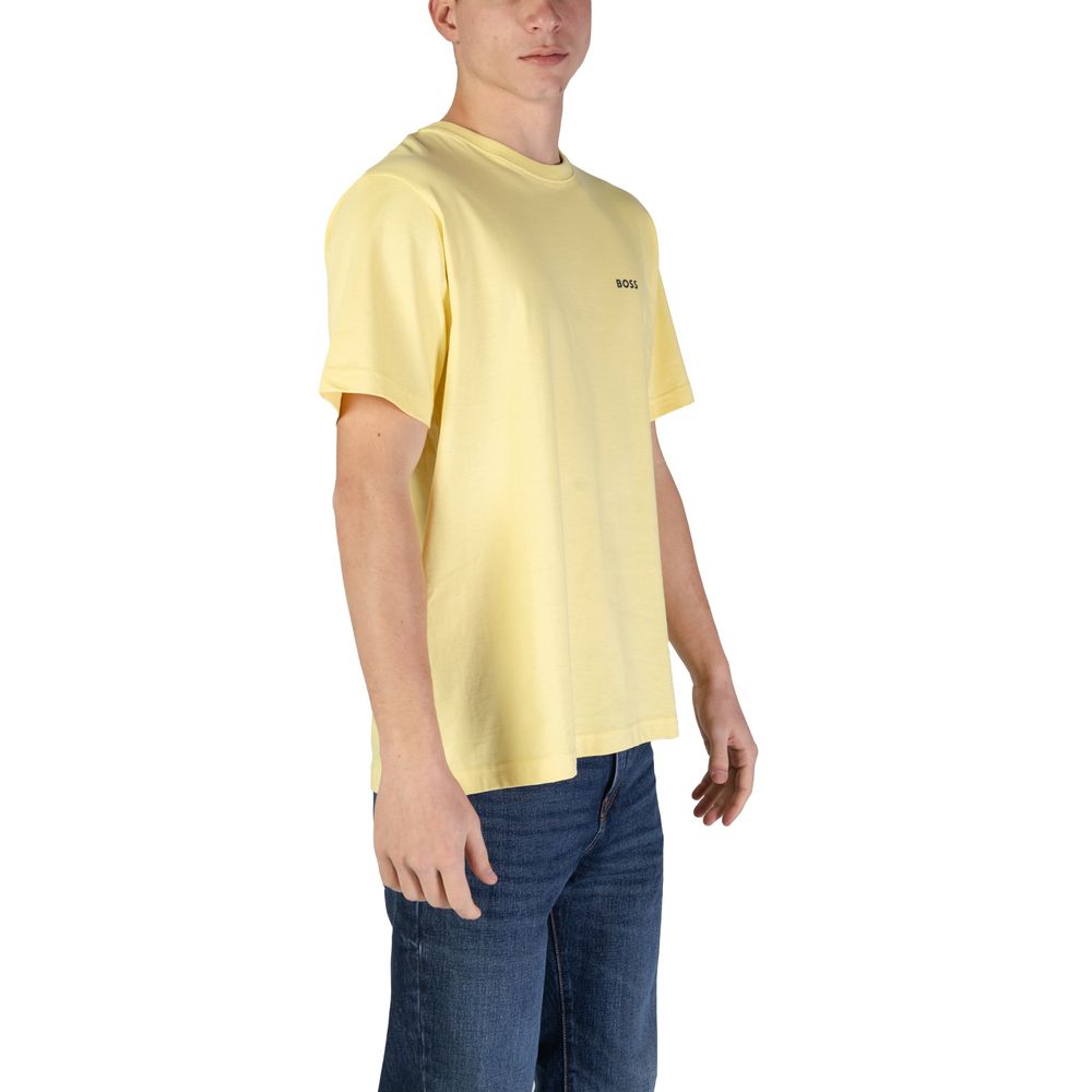 Camiseta Hugo Boss Amarela Algodão