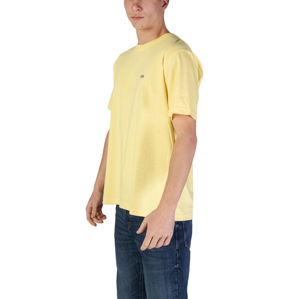 Camiseta Hugo Boss Amarela Algodão