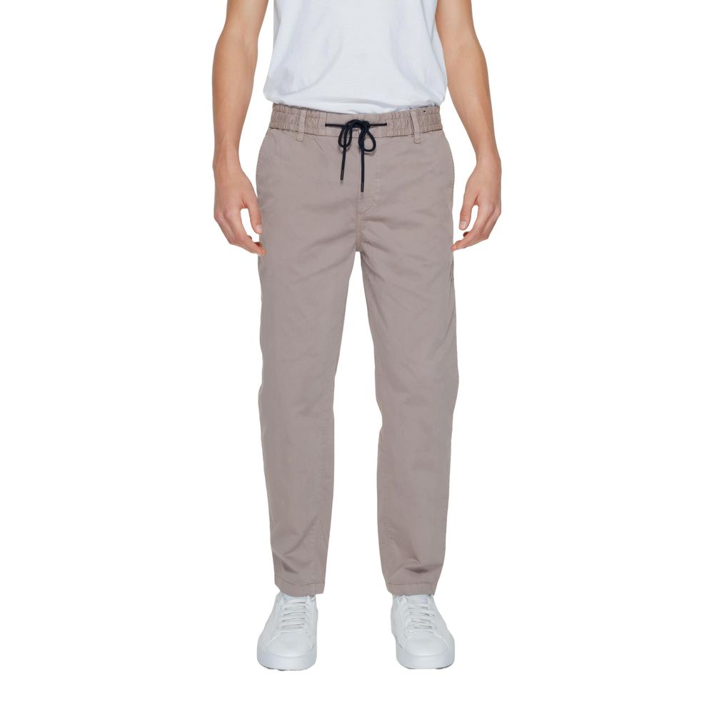 Calça de algodão marrom Hugo Boss