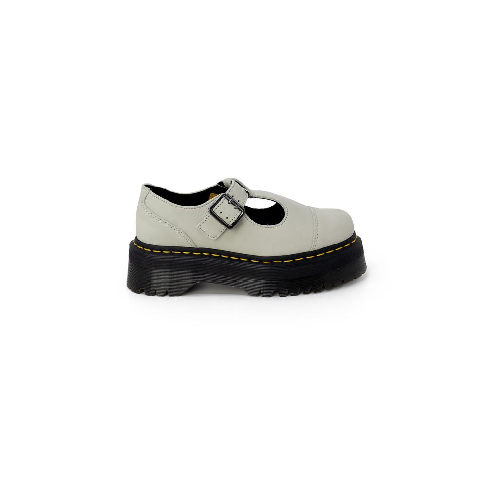 Sapato baixo de couro camurça verde Dr. Martens