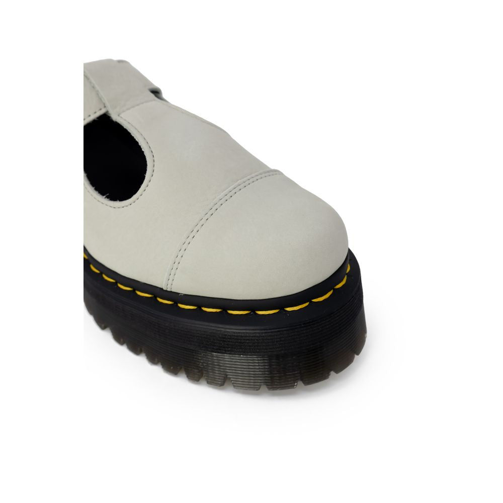 Sapato baixo de couro camurça verde Dr. Martens