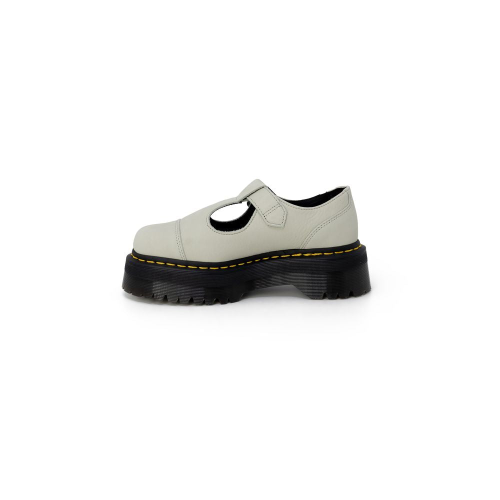 Sapato baixo de couro camurça verde Dr. Martens