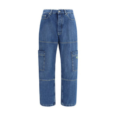 Calça Jeans Cargo Off-White