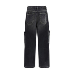 Calça Jeans Cargo Vintage Off-White