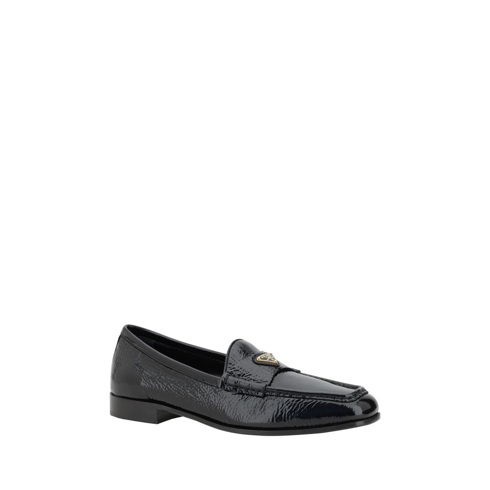 Mocassins com logotipo da Prada