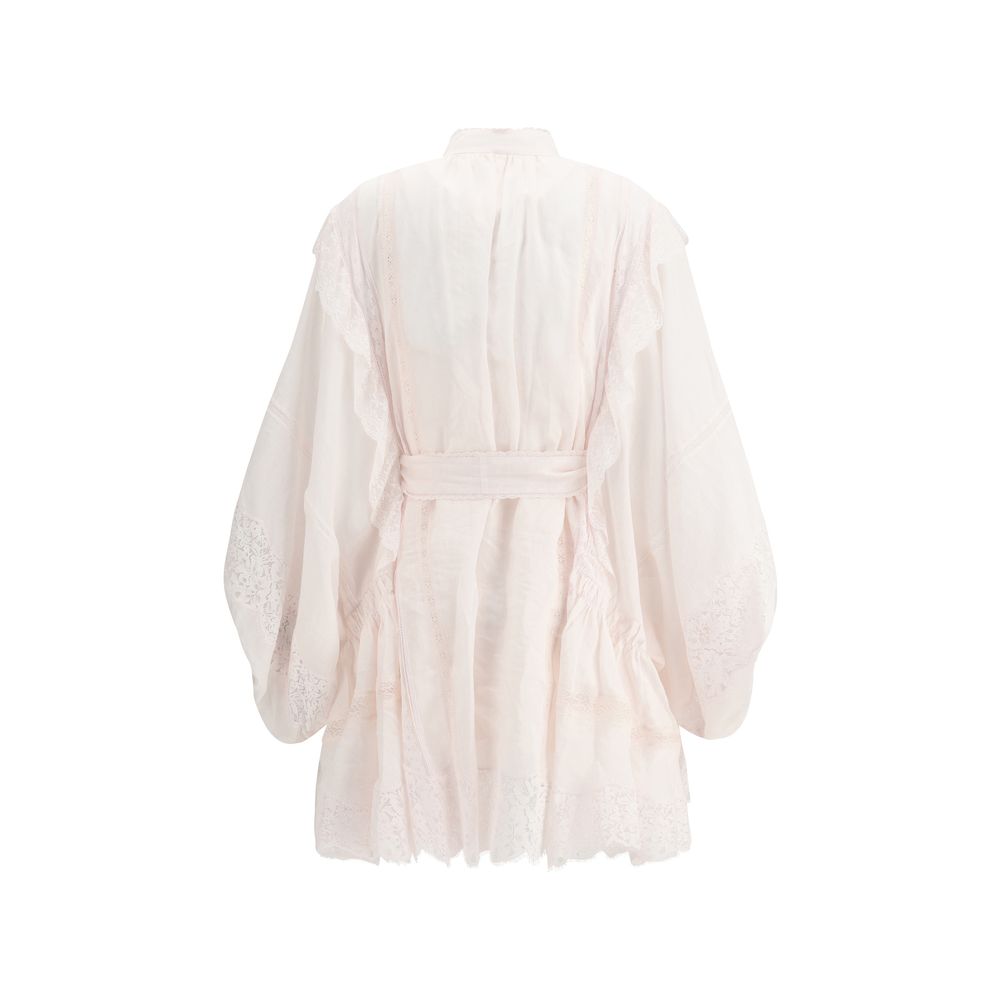 Vestido Zimmermann Mini Crush Lace Billow