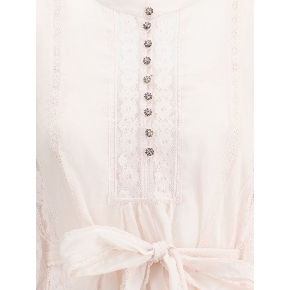 Vestido Zimmermann Mini Crush Lace Billow