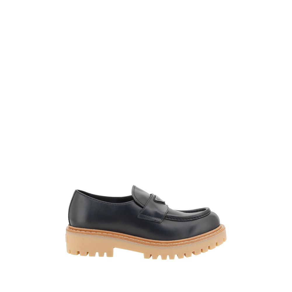 Mocassins de couro Prada