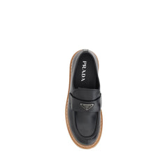 Mocassins de couro Prada