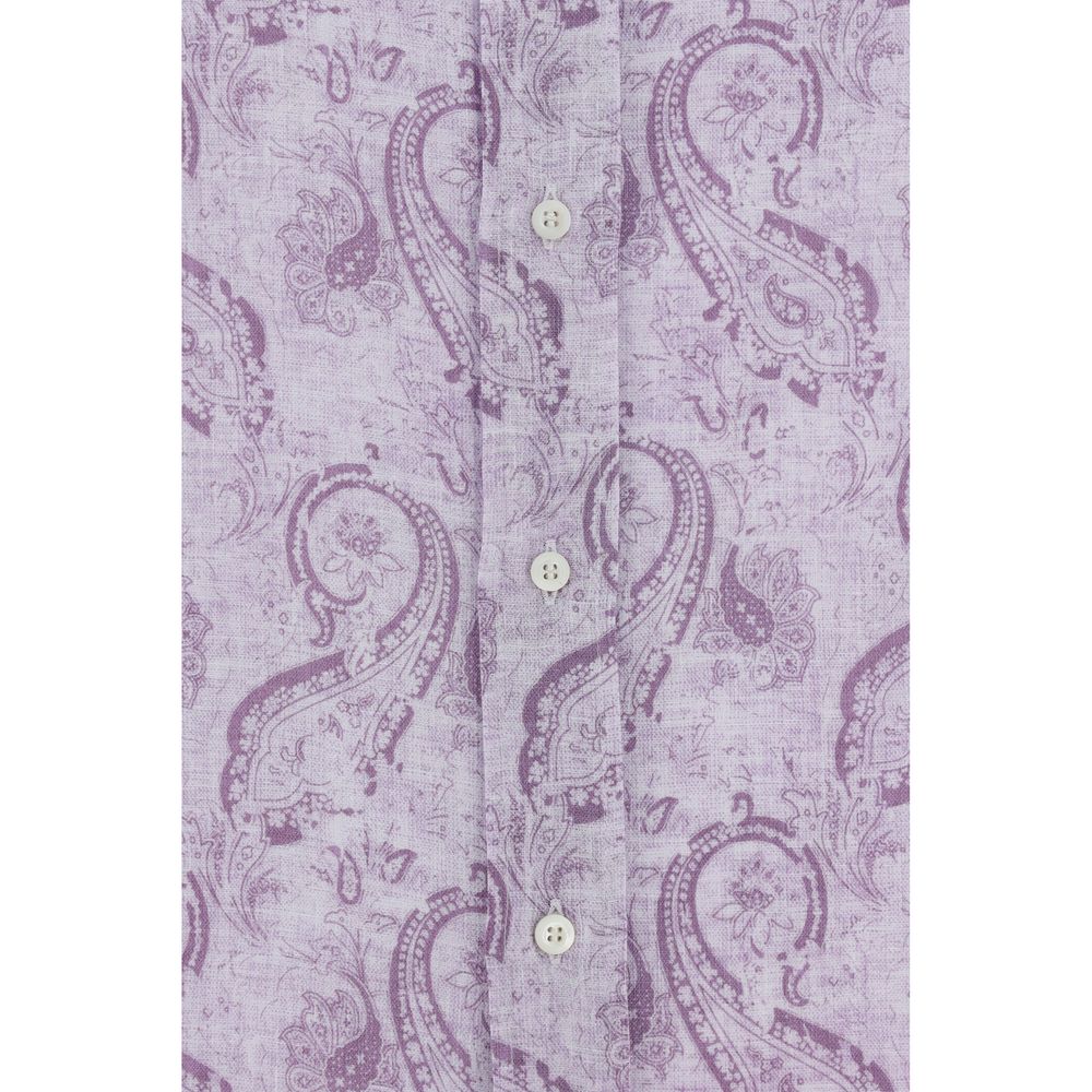Camisa Brunello Cucinelli com estampa Paisley