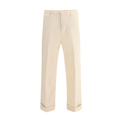 Calça Valentino de algodão com perna larga