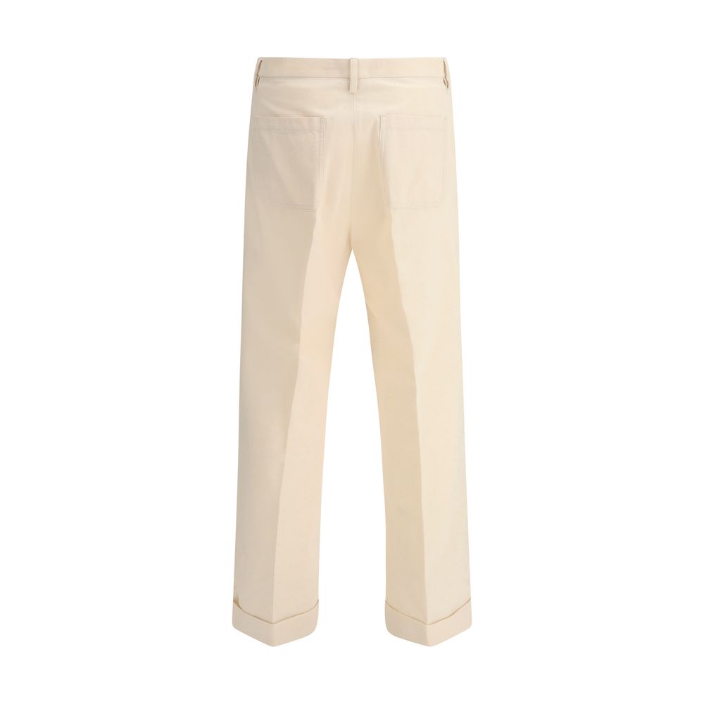 Calça Valentino de algodão com perna larga