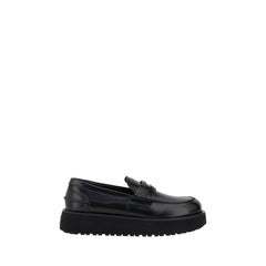 Mocassins de couro Miu Miu
