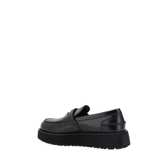 Mocassins de couro Miu Miu