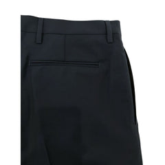 Calça Masculina Valentino Azul de Lã Virgem