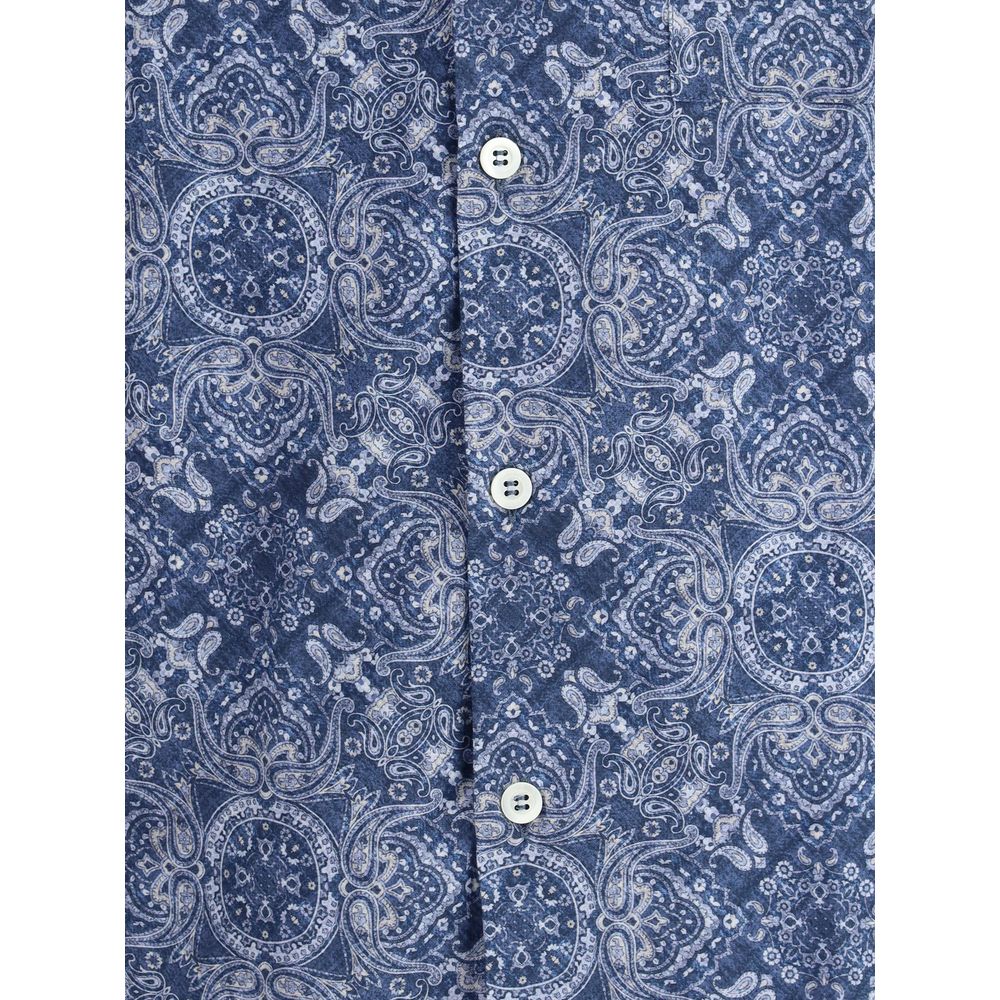 Camisa Brunello Cucinelli com estampa paisley