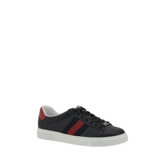 Tênis Gucci de couro preto