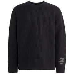 Suéter masculino de lã preta da CP Company