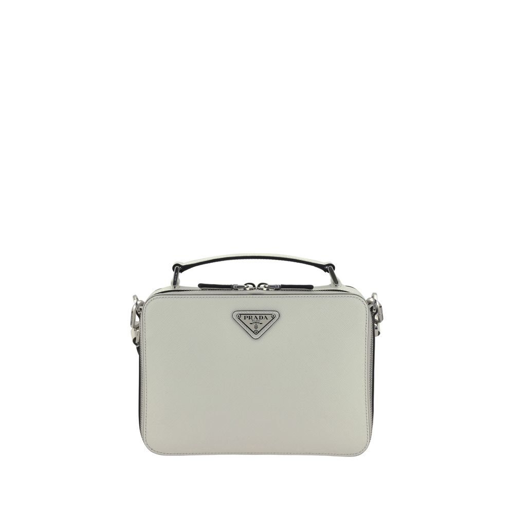 Bolsa de ombro de couro Prada