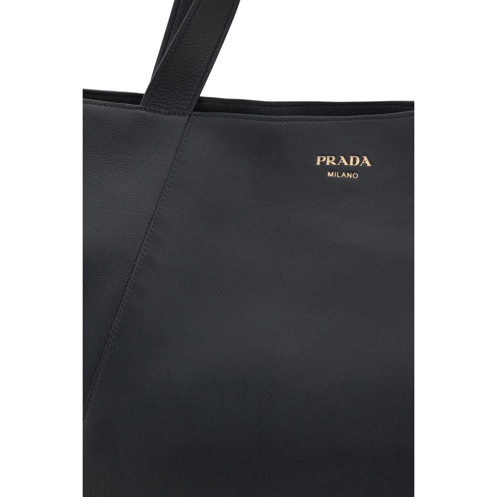 Bolsa tote de couro Prada