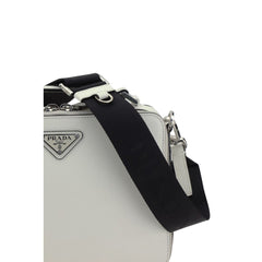 Bolsa de ombro de couro Prada