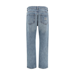 Calça Jeans Reta Miu Miu
