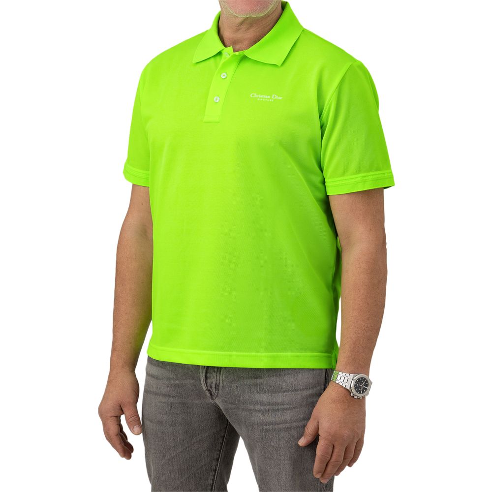 Camisa polo de algodão verde Dior