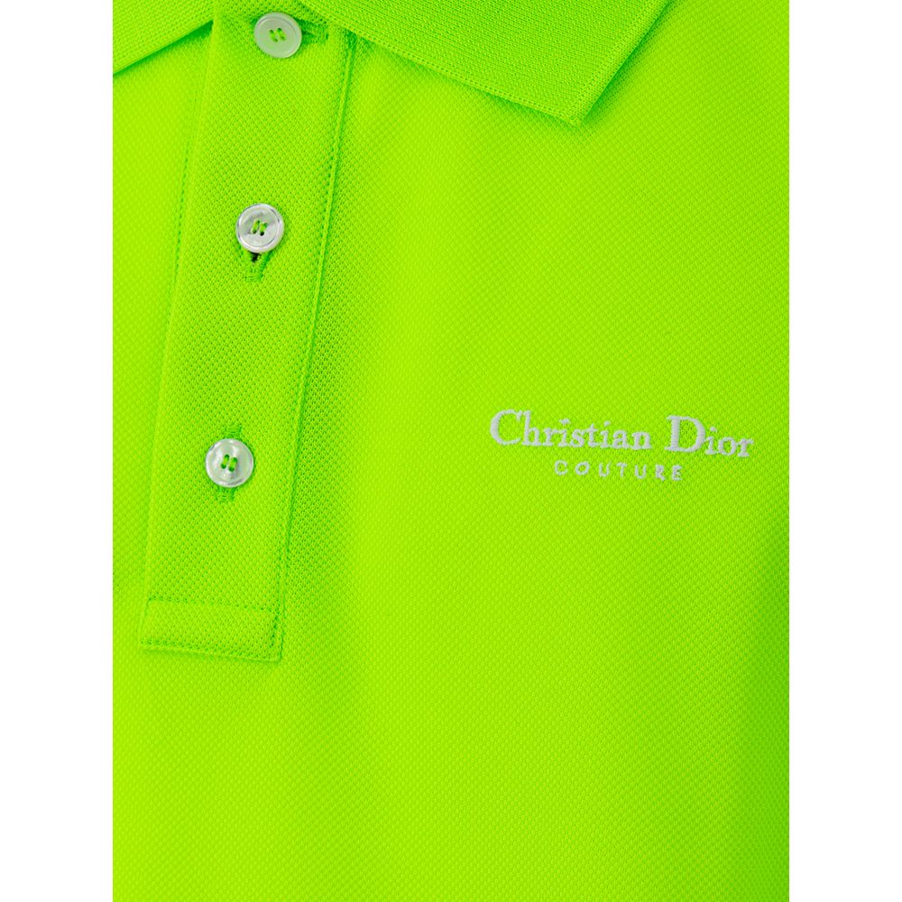 Camisa polo de algodão verde Dior