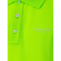 Camisa polo de algodão verde Dior