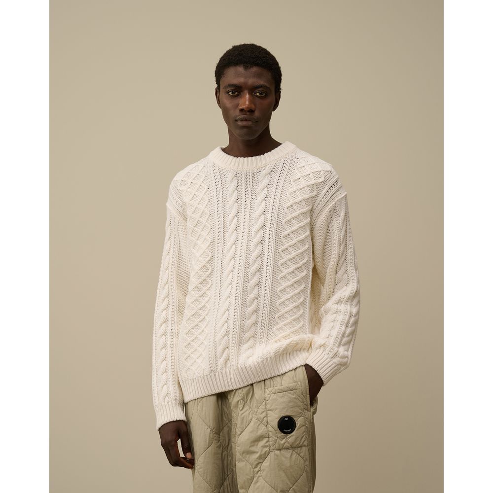 Suéter de lã branca da CP Company