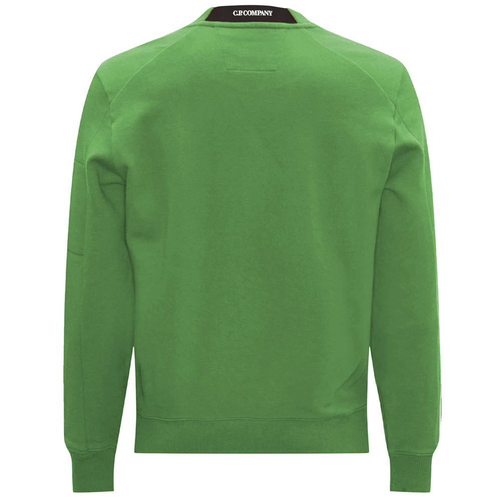 Suéter de algodão verde da CP Company