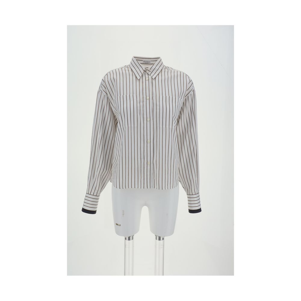 Camisa Listrada Brunello Cucinelli