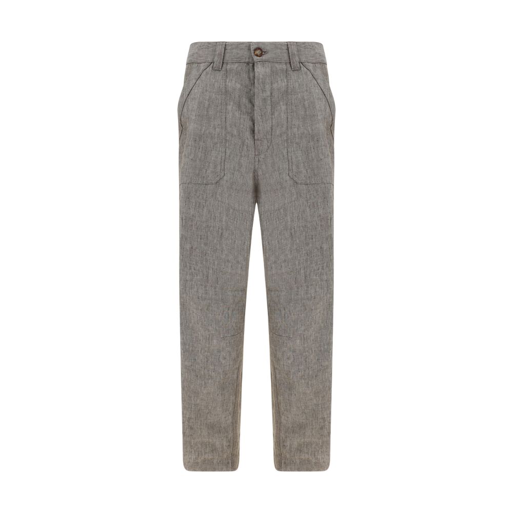 Calça de linho Brunello Cucinelli